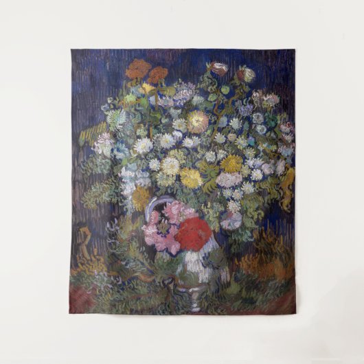 Boeket van bloemen in een vaas | Van Gogh | Wandkleed (Voorkant)