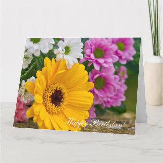 Boeket van bloemen kaart