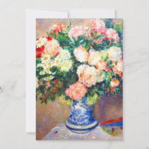 Boeket van Chrysanten en een Japanse Fan Aankondiging