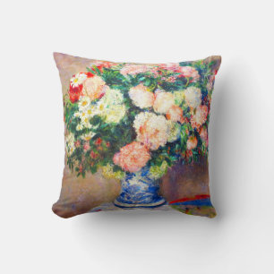 Boeket van Chrysanten en een Japanse Fan Kussen
