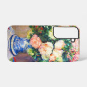 Boeket van Chrysanten en een Japanse Fan Samsung Galaxy Hoesje (Achterkant horizontaal)