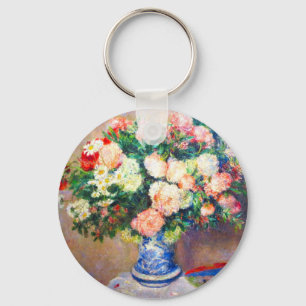 Boeket van Chrysanten en een Japanse Fan Sleutelhanger