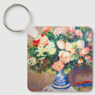 Boeket van Chrysanten en een Japanse Fan Sleutelhanger