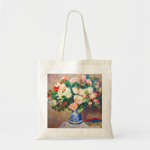 Boeket van Chrysanten en een Japanse Fan Tote Bag