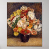 Boeket van Chrysanten | Renoir Poster (Voorkant)