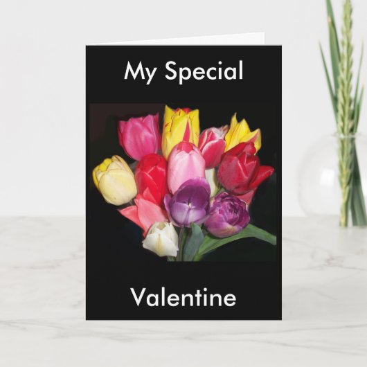 Boeket van de Kaart van Tulpen (Voorkant)