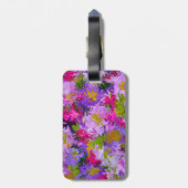 Boeket van Kleuren Bloem Abstracte Kunst Ontwerp Bagagelabel (Achterkant verticaal)