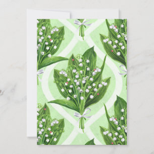 Boeket van lelie van de vallei bloemen op groen