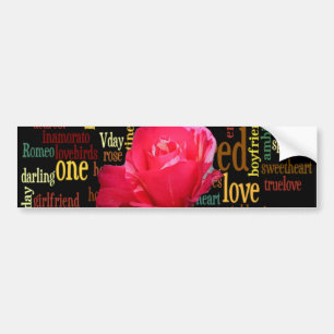 Boeket van liefde: een oprechte uitdrukking bumpersticker