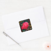 Boeket van liefde: een oprechte uitdrukking vierkante sticker (Envelop)