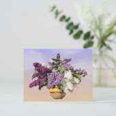 Boeket van Lilacs Briefkaart (Staand voorkant)