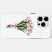 Boeket van roze tulpen Case-Mate iPhone case (Achterkant (horizontaal))