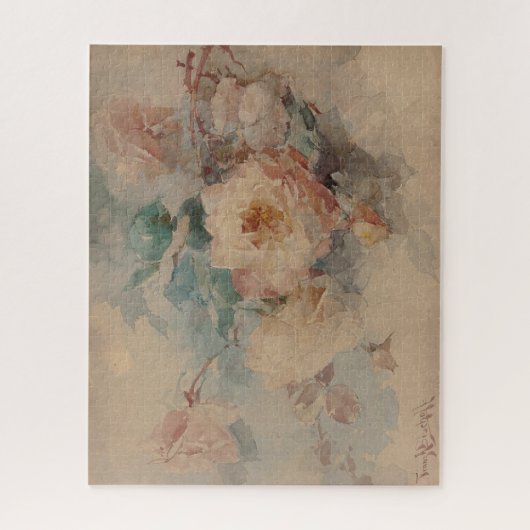 Boeket van Rozen - Franz Bischoff Legpuzzel (Verticaal)