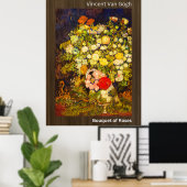 Boeket van Rozen-Vincent Van Gogh Poster (Thuiskantoor)