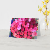 Boeket van rozen wenskaart kaart (Gele Bloem)