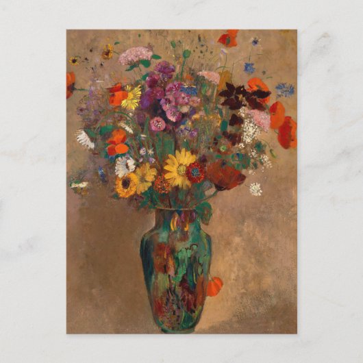 Boeket van Wildflowers | Odilon Redon-Briefkaart Briefkaart (Voorkant)