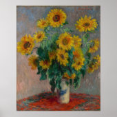 Boeket van Zonnebloemen Monet Poster (Voorkant)