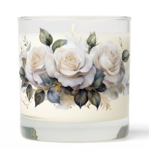 Boeket witte rozen