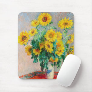Boeket zonnebloemen Claude Monet Muismat