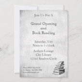 Boekfeest Oude Kunst Aangepaste Uitnodigingen (Achterkant)