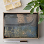 Boekhandel bij Nacht Decoupage Tissuepapier (Geschenk)