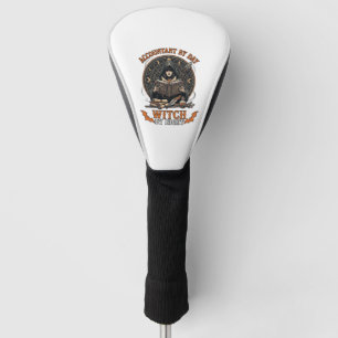 Boekhouder Dag Heks Nacht Halloween Magie Boek_1 Golfheadcover