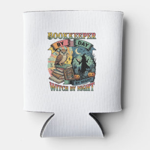 Boekhouder Dag Heks Nacht Halloween Uil Boeken Pom Blikjeskoeler