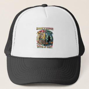 Boekhouder Dag Heks Nacht Halloween Uil Boeken Pom Trucker Pet