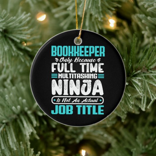 Boekhouder Functietitel Beroep Boekhoudkundige Vaa Keramisch Ornament (Boom)