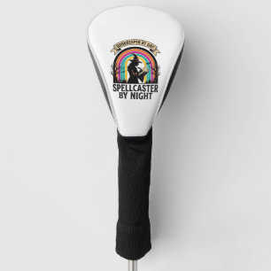 Boekhouder Heks Retro Halloween Boekhoudkundig Ont Golfheadcover