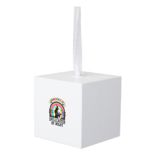 Boekhouder Heks Retro Halloween Boekhoudkundig Ont Kubus Ornament