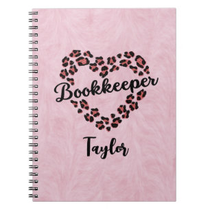 Boekhouder Leopard Heart Lijst Foto Notitieboek