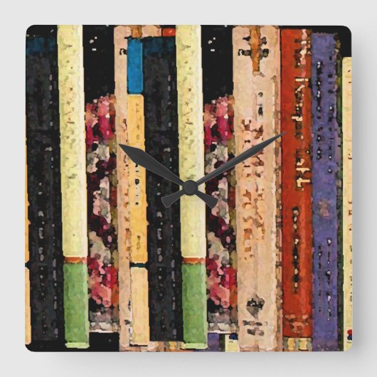 Boekhouder Vierkante Klok (Voorkant)