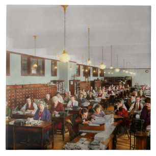 Boekhouder - Workaholic 1923 Tegeltje