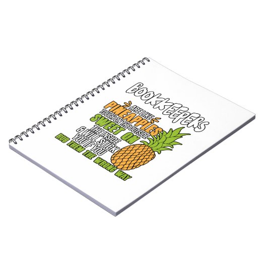 Boekhouders zijn als ananassen. notitieboek (Linkerzijde)
