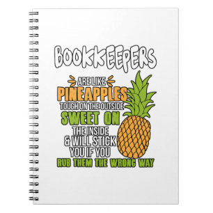Boekhouders zijn als ananassen. notitieboek
