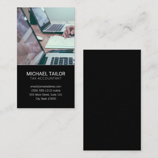 Boekhouding | Computers Tech Visitekaartje (Voorkant / Achterkant)