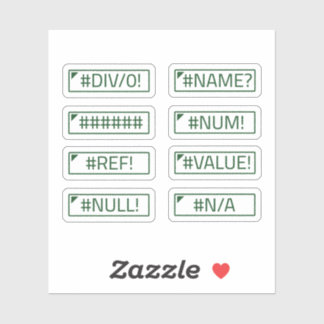 Boekhouding Excel Fouten Berichten Bundelpakket va Sticker