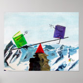 Boekhouding Poster Kunst Balans de Boeken (Voorkant)