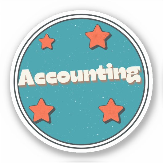 Boekhouding Sticker (Voorkant)