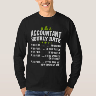 Boekhouding - uurkoers accountant t-shirt