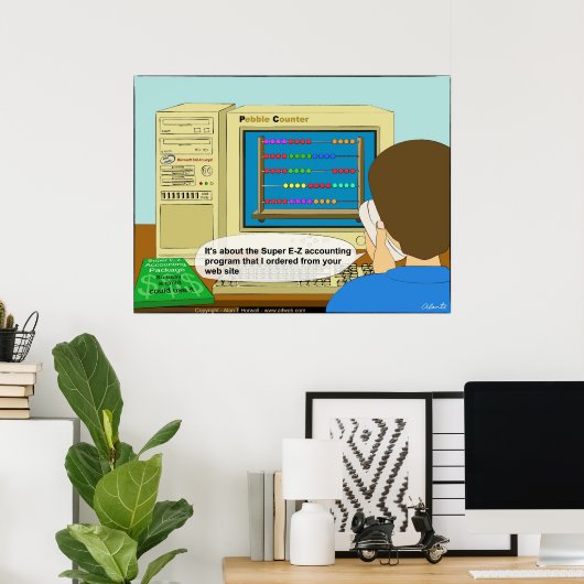Boekhoudkundig pakket poster (Thuiskantoor)