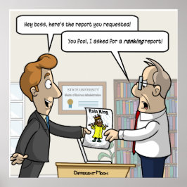 Boekhoudkundig Rangrapport Punny Poster