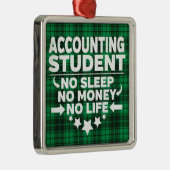 Boekhoudkundige academie Studenten Groene spelprog Metalen Ornament (Rechts)