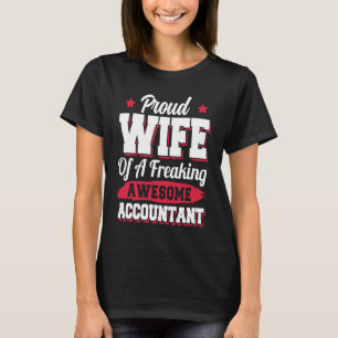Boekhoudkundige accountant vrouw t-shirt