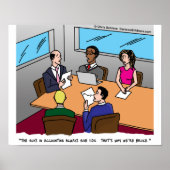 Boekhoudkundige Cartoon Poster (Voorkant)