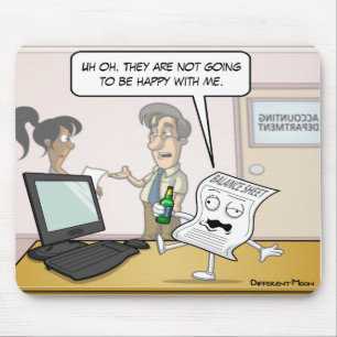 Boekhoudkundige Drink Muismat Punny