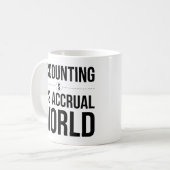 Boekhoudkundige Mok Het zijn 'Wereld Wereld Wereld (Voorkant links)