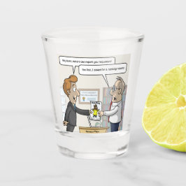Boekhoudkundige Ranglijst Punny Shot Glass Glas