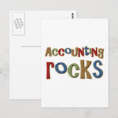 Boekhoudkundige Rocks Briefkaart (Voorkant / Achterkant)